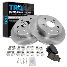 10-12 Lexus HS250H; 06-12 Toyota Rav4 Rear Ceramic Brake Pads & Rotors Set