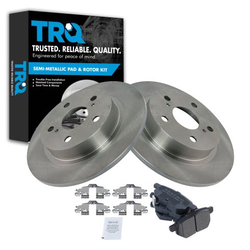 11-12 Scion TC Rear Metallic Brake Pads & 2 Rotors Set