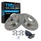11-12 Scion TC Rear Metallic Brake Pads & 2 Rotors Set