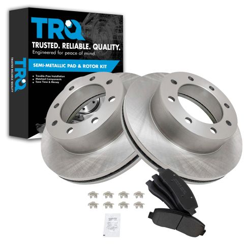 05-08 Ford F350 Pickup 4WD DRW Front METALLIC Brake Pad & Rotor Kit