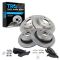 05-06 Dodge Durango Front & Rear METALLIC Brake Pad & Rotor Kit