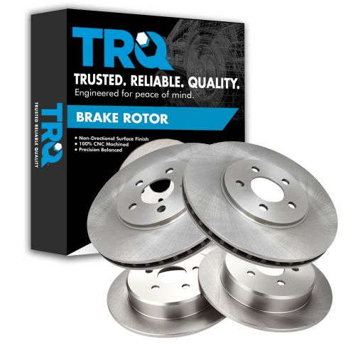 95-00 Cirrus; 01-06 Sebring (exc Cpe); 95-06 Stratus; 96-00 Breeze Front/Rear Brake Rotor (Set of 4)