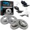 01-06 BMW 325CI Front & Rear CERAMIC Brake Pad & Rotor Kit