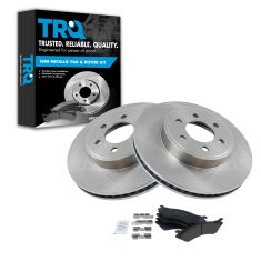 03 Dodge Durango Front Posi Metallic Brake Pad & Rotor Kit