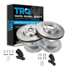 00-05 Chevy Impala; 00-04 Monte Carlo Front & Rear Premium Posi Semi-Metallic  Brake Pad & Rotor Kit