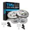 00-05 Chevy Impala; 00-04 Monte Carlo Front & Rear Premium Posi Semi-Metallic  Brake Pad & Rotor Kit