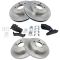 95-01 Ford Explrr; 97-01 Mrcry Mntneer Front & Rear Posi Semi Metallic  Brake Pad & Rotor Kit