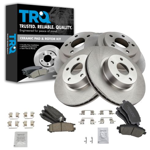 99 Sbru Impreza; 97-99 Legacy, Legacy Outbck Frnt & Rear Premium Posi Ceramic Brake Pad & Rotor Kit