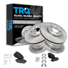 02-04 Honda Odyssey Front & Rear Premium Posi Ceramic Brake Pad & Rotor Kit