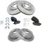 02-04 Honda Odyssey Front & Rear Premium Posi Ceramic Brake Pad & Rotor Kit