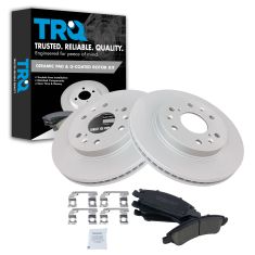 08-13 Tahoe; 09-13 1500 Van; 08-13 Silverado 6Lug Front Posi Ceramic Pads & E-Coated Rotor Set