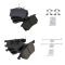 Front & Rear Premium Posi Semi-Metallic Disc Brake Pads Kit (Set of 8)