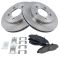 97-04 Ford F150 Pickup Front Premium Posi Ceramic Disc Brake Pad & Rotor Kit