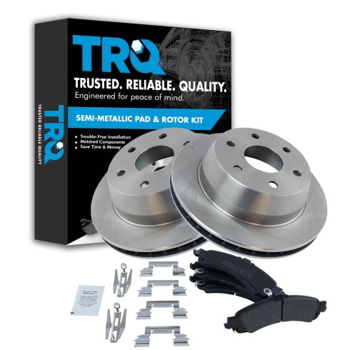 99-07 GM Full Size Truck Professional Grade Premium Posi Semi-Metallic Brake Pads & Rotor Set Rear