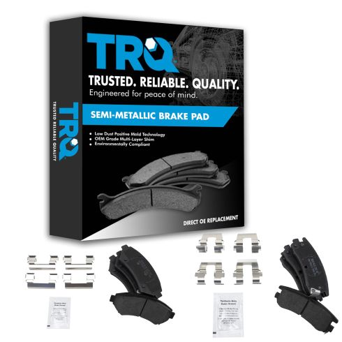 Buick, Chevy, Olds, Pontiac Multifit Front & Rear Premium Posi Semi-Metallic Brake Pad Kit