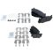 07-13 Camry, ES350; 08-13 Avalon Front & Rear Premium Posi Semi Metallic Brake Pad Set