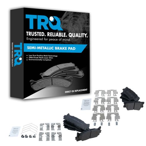 07-13 Camry, ES350; 08-13 Avalon Front & Rear Premium Posi Semi Metallic Brake Pad Set