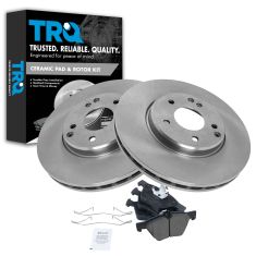 04-08 Crossfire; 03-07 C; 99-09 CLK; 96-02 E; 01-11SLK Front Disc Brake Rotor & Posi Ceramic Pad Set