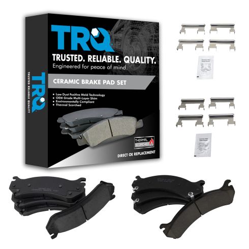 99-05 GM Full Size Truck Front & Rear Premium Posi Ceramic Disc Pad Set