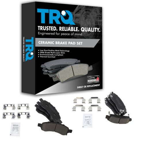 08-14 Enclave;09-14 Traverse;07-14 Acadia;07-10 Outlook F & R Premium Posi Ceramic Brake Pad Set