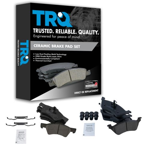 01-07 Town & Country, Caravan, Grand Caravan Front & Rear Ceramic Brake Pad Kit