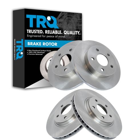 04-12 Chevy Pontiac Saturn Multifir Front & Rear Disc Brake Rotor Set