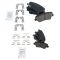 09-12 Elantra  Front & Rear Posi Ceramic Brake Pad Set