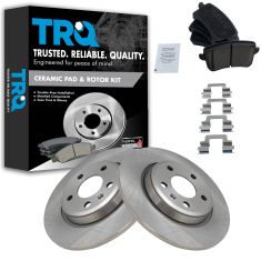 09-15 A4; 08-15 A5; 09-15 Q5 Rear Premium Posi Ceramic Brake Pad & Rotor Kit