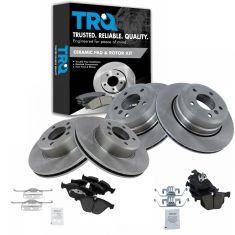 06-07 525XI; 08-10 528XI; 06-07 530XI; 08-10 535XI Front & Rear Ceramic Pad & Rotor Kit