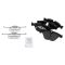 04-10 BMW 535 545 550 Front Ceramic Brake Pad & Rotor Kit