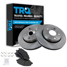 07-14 Wrangler Front Semi Metallic Brake Pad & Rotor Kit