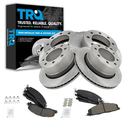 09-16 Ram 2500, 3500; 12 1500 Front & Rear Brake Rotor & Semi Metallic Pad Kit