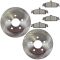 07-05 Malibu; 99-04 Grand Am Front & Rear Brake Rotor Pad Drum Shoe Kit