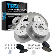 05-07 Avalon; 05-06 Camry; 04-08 Solara Front Premium Posi Ceramic Pad & Rotor Kit
