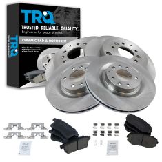 07-15 Mazda CX-9 Front & Rear Ceramic Disc Brake Pad & Rotor Kit