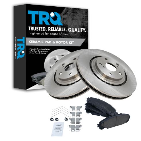 08-14 Toyota:10-15 Lexus Front Premium Posi Ceramic Disc Brake Pad & Rotor Set
