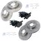 04-13 Mazda 3 2.3L, 2.5L; Front & Rear Ceramic Disc Brake Pads & Rotor Kit