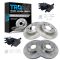 04-13 Mazda 3 2.3L, 2.5L; Front & Rear Ceramic Disc Brake Pads & Rotor Kit