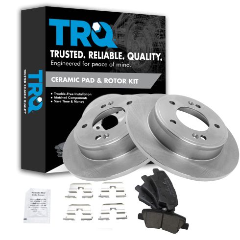 11-14 Hyundai Elantra Rear Brake Rotor & Ceramic Pad Kit