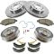05-08 Silverado Sierra 1500  Front & Rear Posi Ceramic Pad Shoe Rotor & Drum Kit