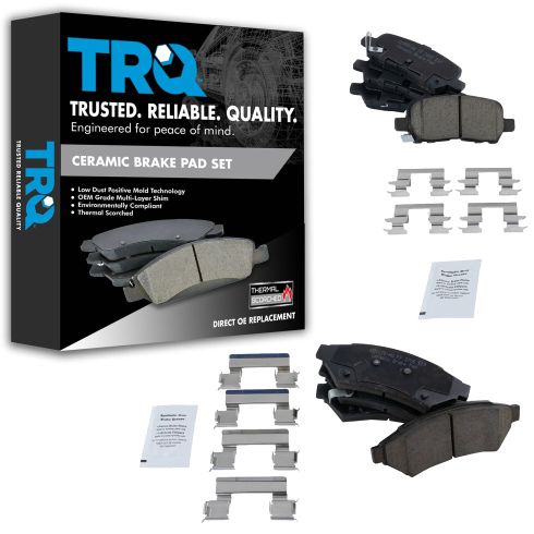 05-08 Allure; 05-08 LaCrosse; 05-08 Grand Prix Front & Rear Premium Posi Ceramic Disc Brake Pads