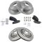 08-13 Toyota Highlander Front & Rear Premium Posi Ceramic Disc Brake Pad & Rotor Kit