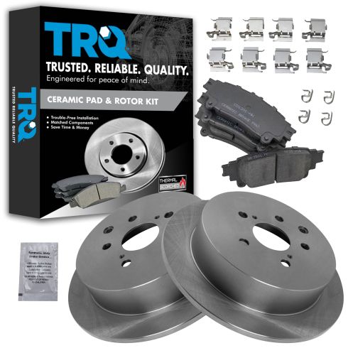 Lexus Toyota Multifit Rear Premium Posi Ceramic Brake Pad & Rotor Kit