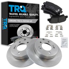 09-10 Sonata 3.3L; 10-11 Azera Rear Premium Posi Ceramic Pad & Rotor Kit
