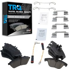 12-14  C250, 08-12 C300 Front and Rear Premium Posi Ceramic Brake Pad Kit Set