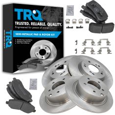 Chrysler Multifit Front & Rear Posi Metallic Brake Pad & Rotor Kit