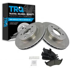 Brake Pad & Rotor Kit w/Brake Fluid & Cleaner