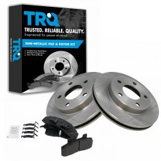 Brake Pad & Rotor Kit w/Brake Fluid & Cleaner