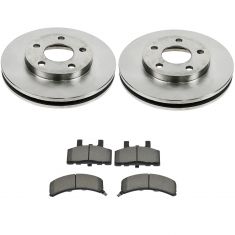 Brake Pad & Rotor Kit w/Brake Fluid & Cleaner
