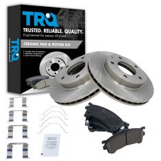 Brake Pad & Rotor Kit w/Brake Fluid & Cleaner